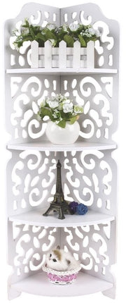 Pannello a muro 4 livelli - Montaggio a parete - Resistenze ai bagni - 80x18x22cm - Design elegante - Installazione semplice - Pannello a pannelli