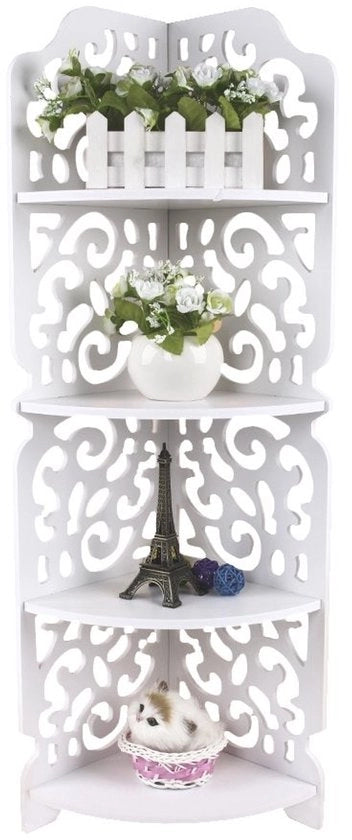 Pannello a muro 4 livelli - Montaggio a parete - Resistenze ai bagni - 80x18x22cm - Design elegante - Installazione semplice - Pannello a pannelli