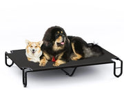 Letto per cani elevabile fino a 60 kg, letto per cani da esterno, letti per cani lavabili, sedile per cani, letto per cani grande, 122 x 85 cm con piedini antiscivolo per giardino, interni ed esterni