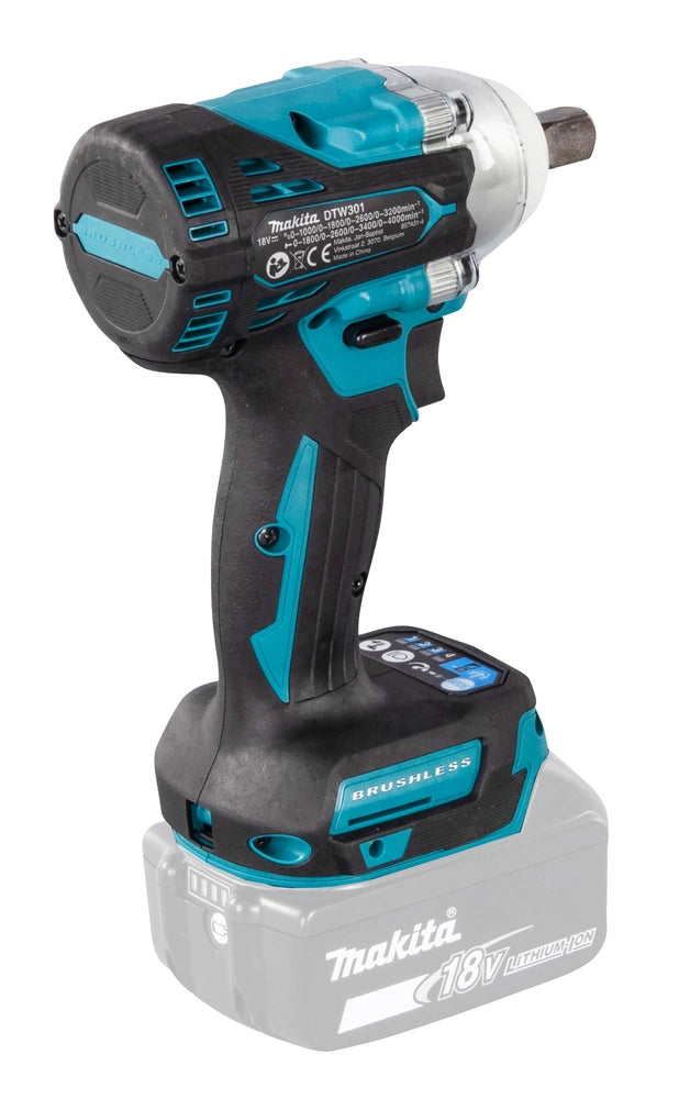 Avvitatore ad Impulsi Makita DTW301Z 18V Brushless 1/2" Solo Macchina