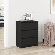 Credenza Nera 60x35x76 cm in Legno Multistrato