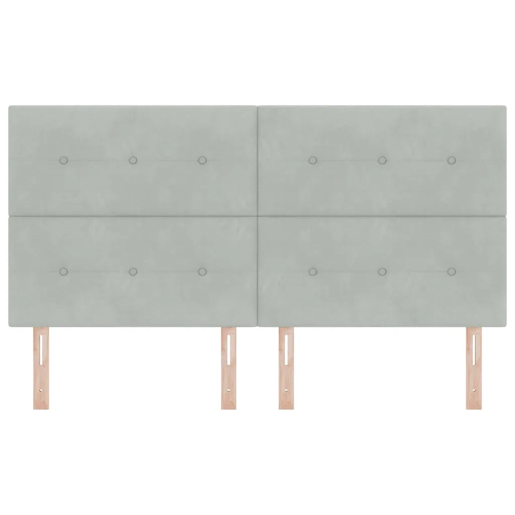 Testiera Grigio chiaro 180 cm Velluto 3337854