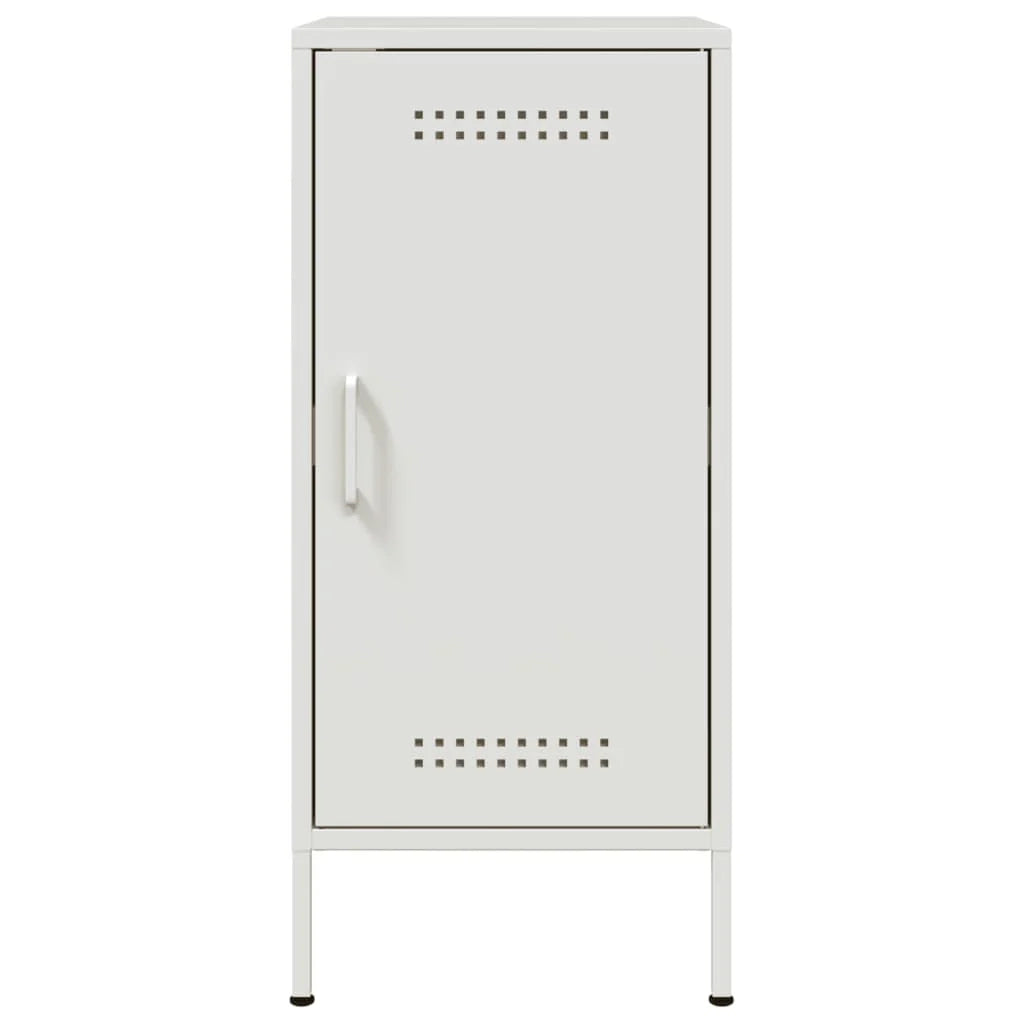 Buffet credenza cassettiera armadio mobile contenitore organizer per cucina soggiorno salotti set da 2 36 x 39 x 79 cm acciaio bianco 02_0036656