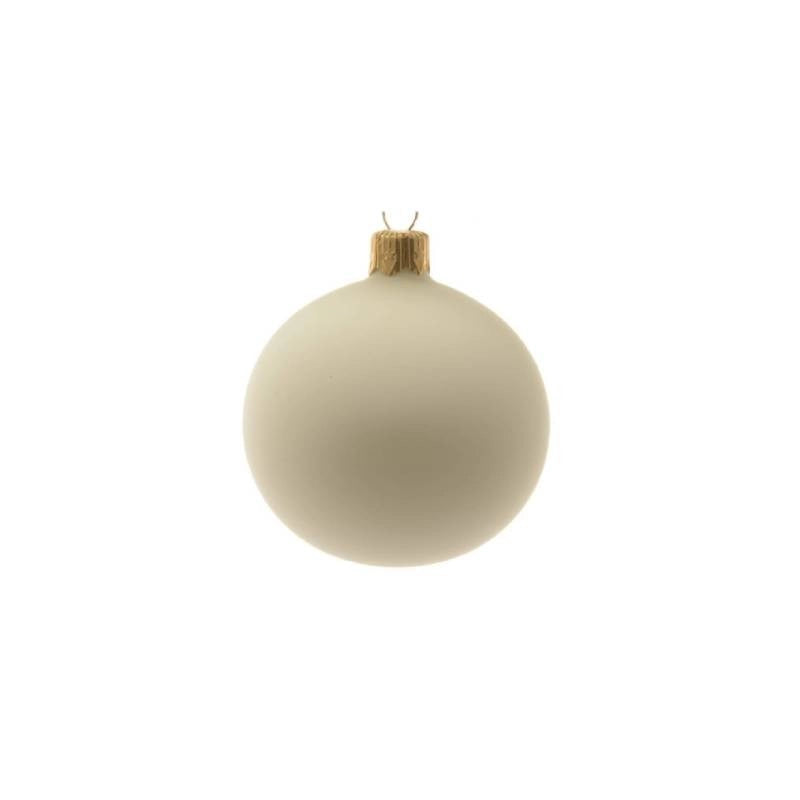 Box 6 Palline Vt Bianco Lana Opaco Cm 6