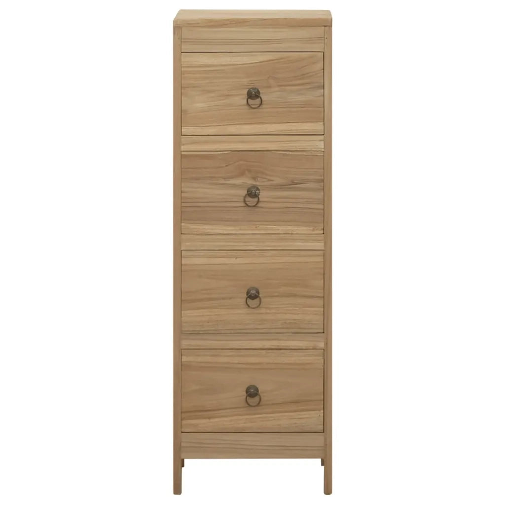 Cassettiera 30x30x90 cm in Legno Massello di Teak cod mxl 77538