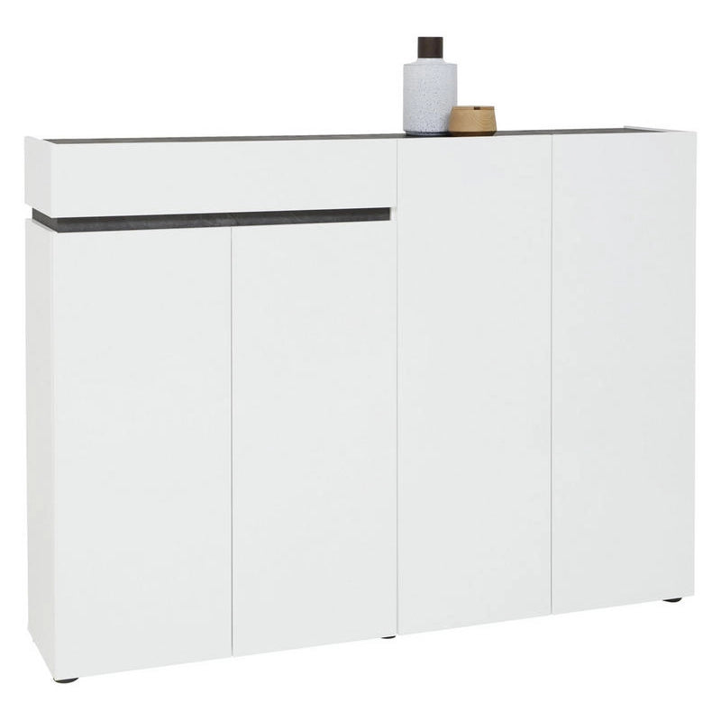 Scarpiera BOB a 4 ante con 1 cassetto con softclose e 4+5 ripiani made in Italy