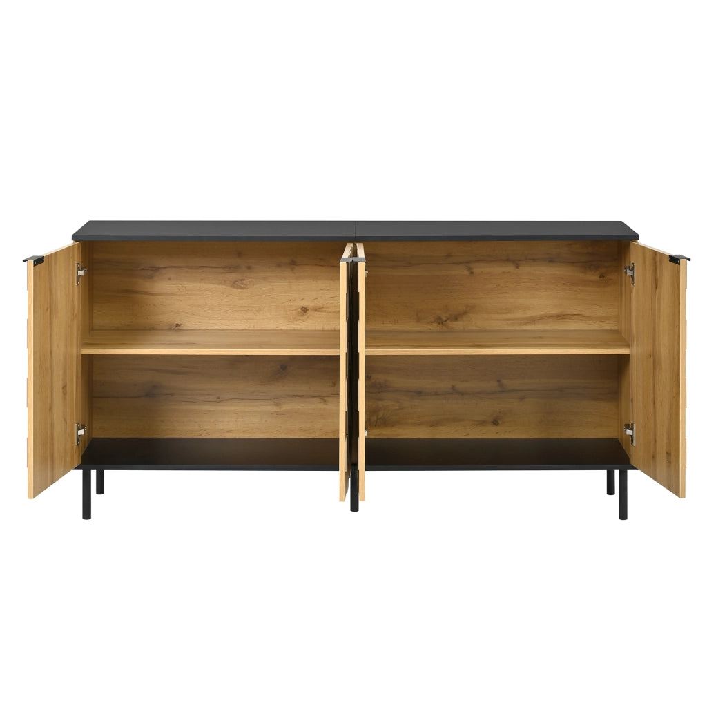 Credenza 2 Ante ¨C Xylo ¨C Legno, Metallo, Truciolato