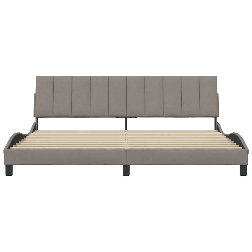 Giroletto senza Materasso Hanko Tortora 200x200 cm in Tessuto 3310416