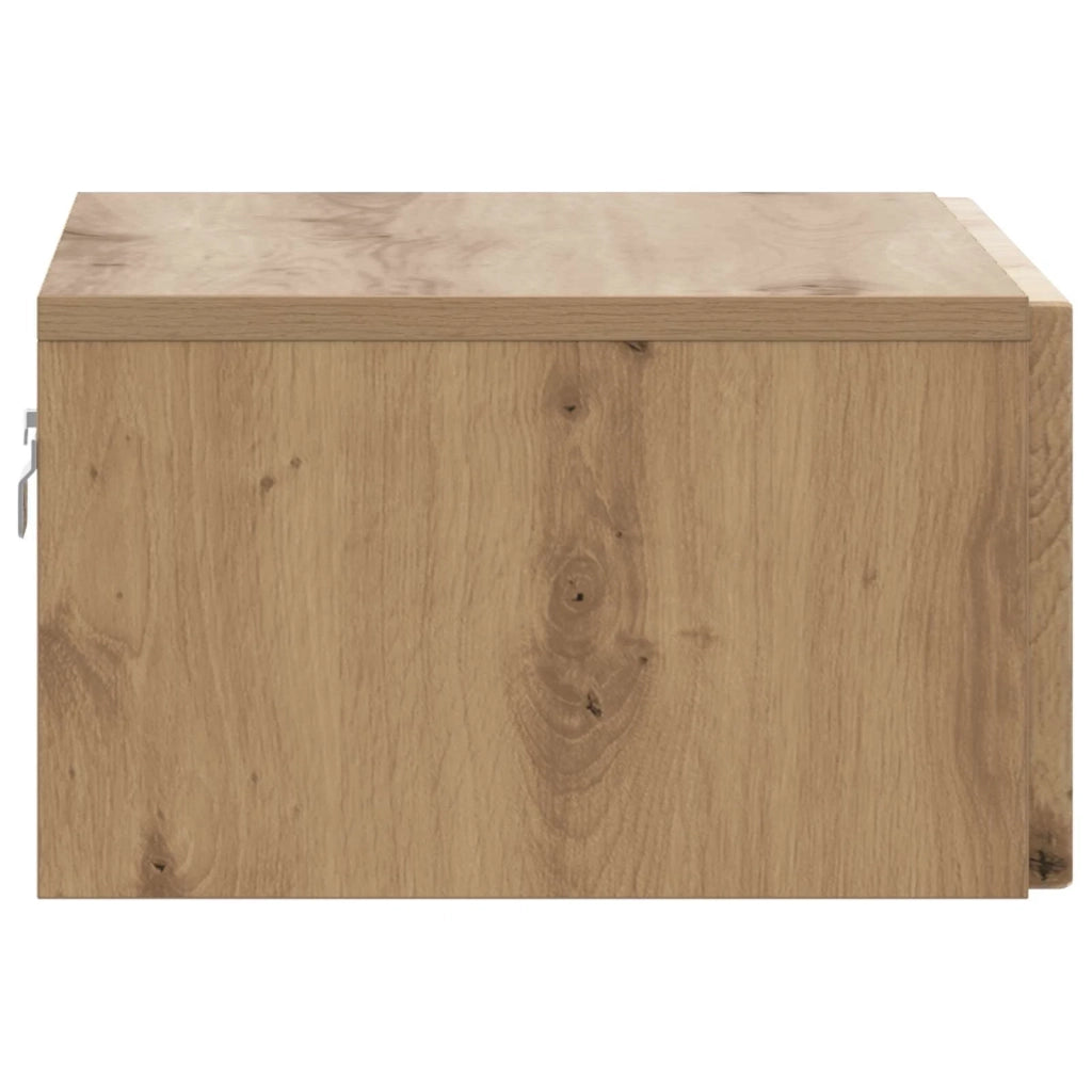 Mobiletto da notte a muro Rovere Artigianale 49 x 34,5 x 20 cm
