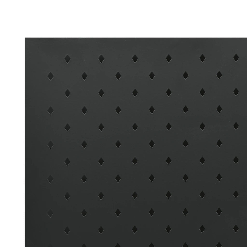 Paravento a 5 Pannelli 2 pz Nero 200x180 cm in Acciaio