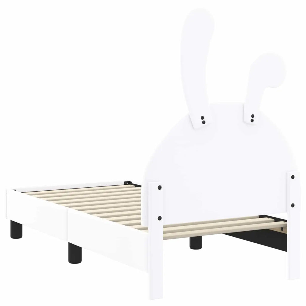 Struttura letto per bambini con testata-Giroletto per bambini Bianco 70 x 140 cm PU