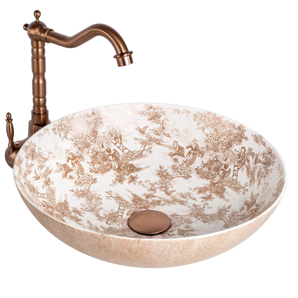 Lavabo Da Appoggio Rea Juliana Brown