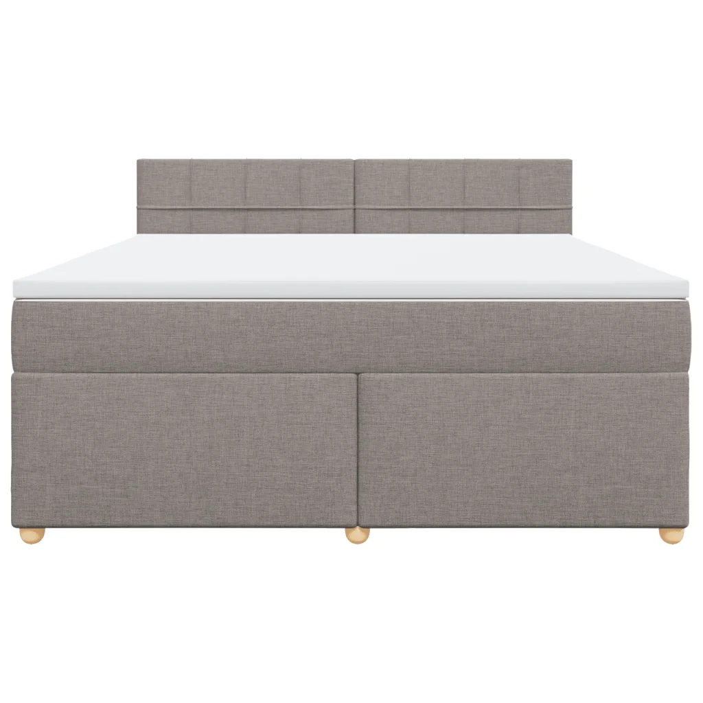 Giroletto a Molle con Materasso Tortora 180x200 cm in Tessuto 3289063