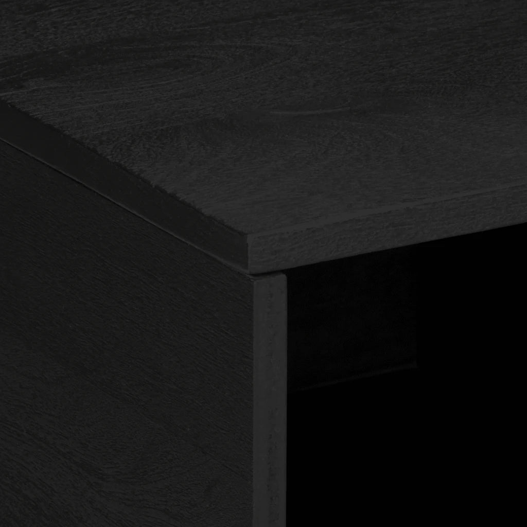 Tavolino da Salotto Nero 80x50x40 cm in Legno Multistrato