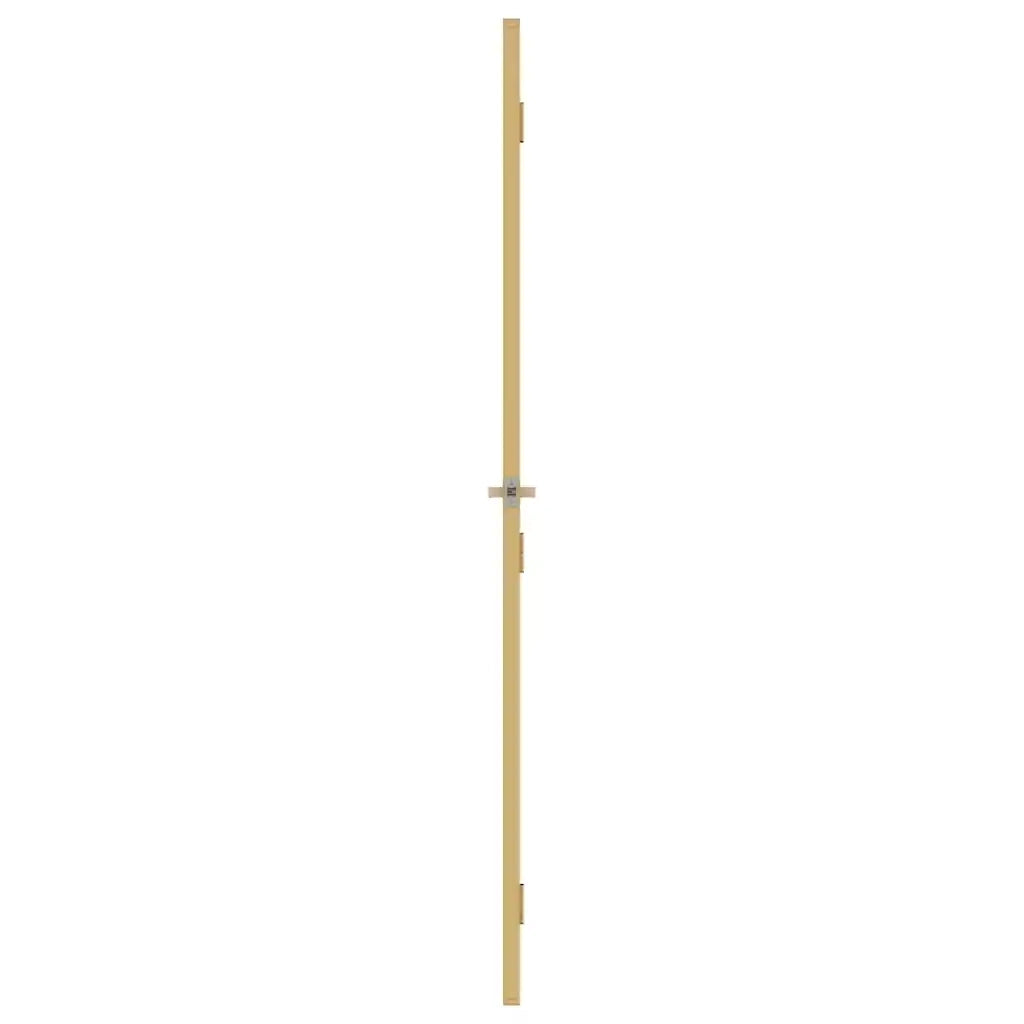 Porta Interni Sottile Oro 83x201,5cm Vetro Temperato Alluminio