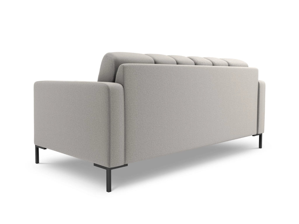 Cosmopolitan Design - Divano "Bali" 3 posti in tessuto strutturato grigio chiaro 