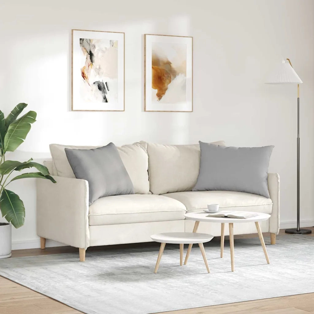 Cuscini da Divano 2 pcs Grigio Nuvola 70 x 50 cm Tessuto