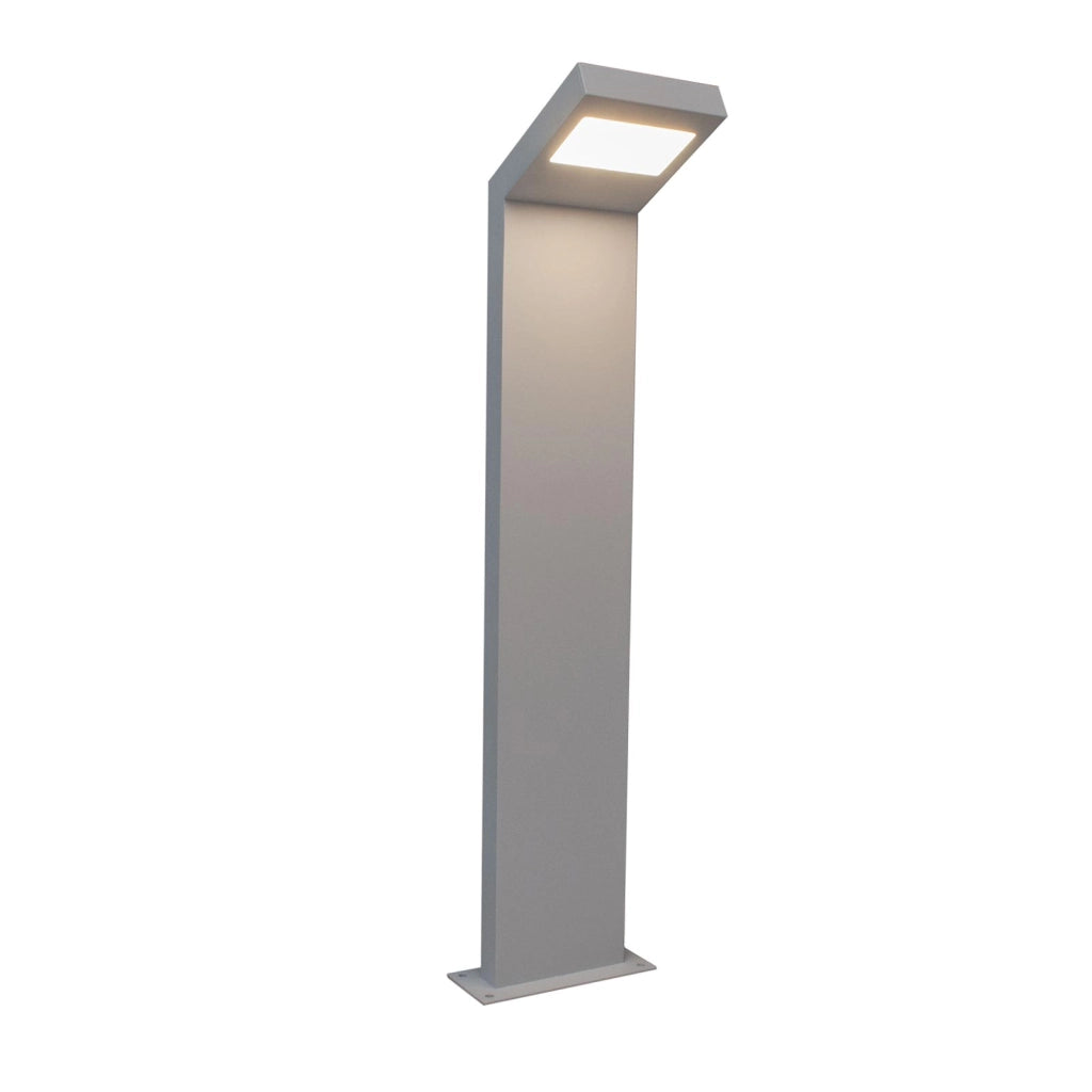 Lampione moderno LED 10W IP54 lampioncino impermeabile paletto luminoso esterni luce giardino viale cortile 58cm bianco