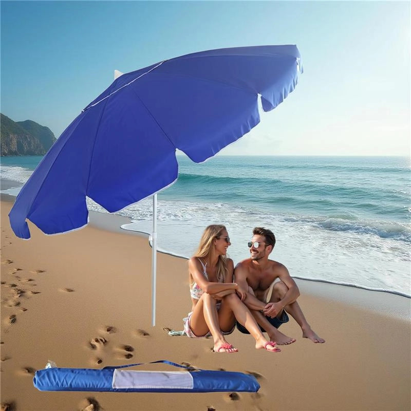OMBRELLONE 16 STECCHE MONTECARLO CM 220 CON TUBO IN ALLUMINIO 32 MM COLORI ASSORTITI