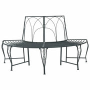 Panchina per Alberi 4-Numero di posti 160 x 80 x 89 cm Acciaio 42029514