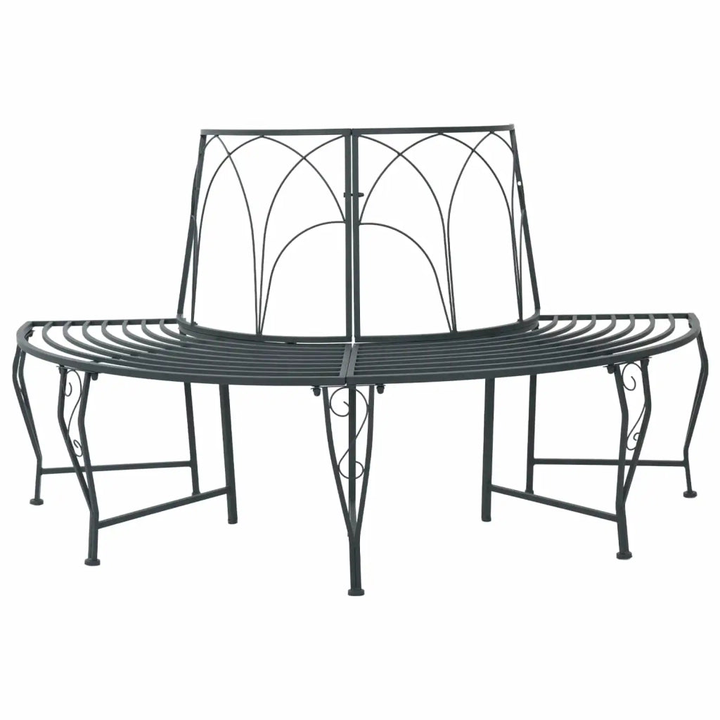 Panchina per Alberi 4-Numero di posti 160 x 80 x 89 cm Acciaio 42029514