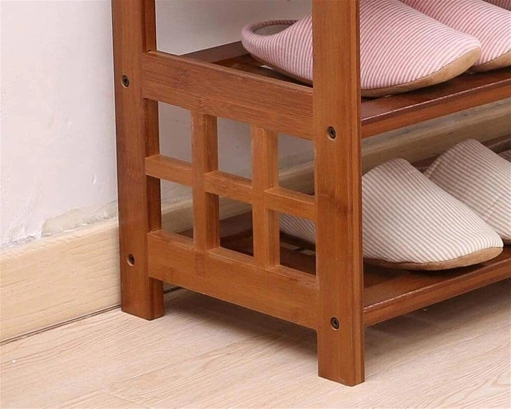 scarpiera Scarpiera per la casa Scarpiera SCARPIERA Scarpiera in stile europeo Sgabello per scarpe Creativo in legno massello Scaffale semplice Scarpiera multistrato Scatola per scarpe (Size : L
