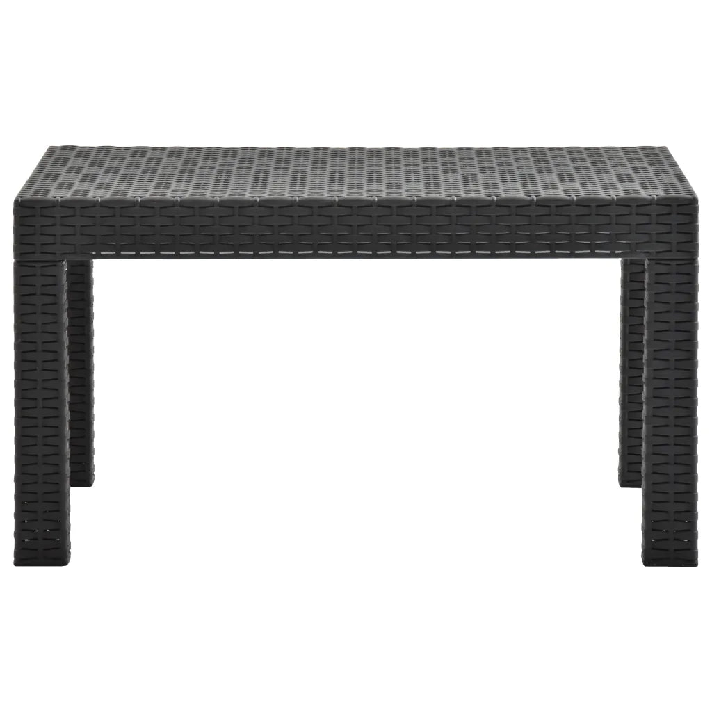 Set Divani da Giardino 3 pz con Cuscini in Rattan PP Antracite cod mxl 41032