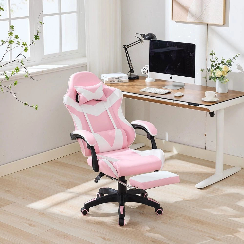 Sedia gaming ergonomica in pelle - Xylo - 360¡ã regolabile con poggiapiedi