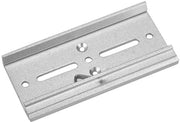 Montaggio a rail DIN con clip di fissaggio in alluminio - 100 mm - Set da 2 - Clip di fissaggio affidabili