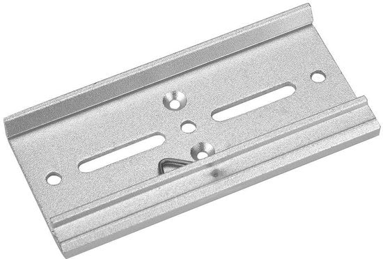 Montaggio a rail DIN con clip di fissaggio in alluminio - 100 mm - Set da 2 - Clip di fissaggio affidabili