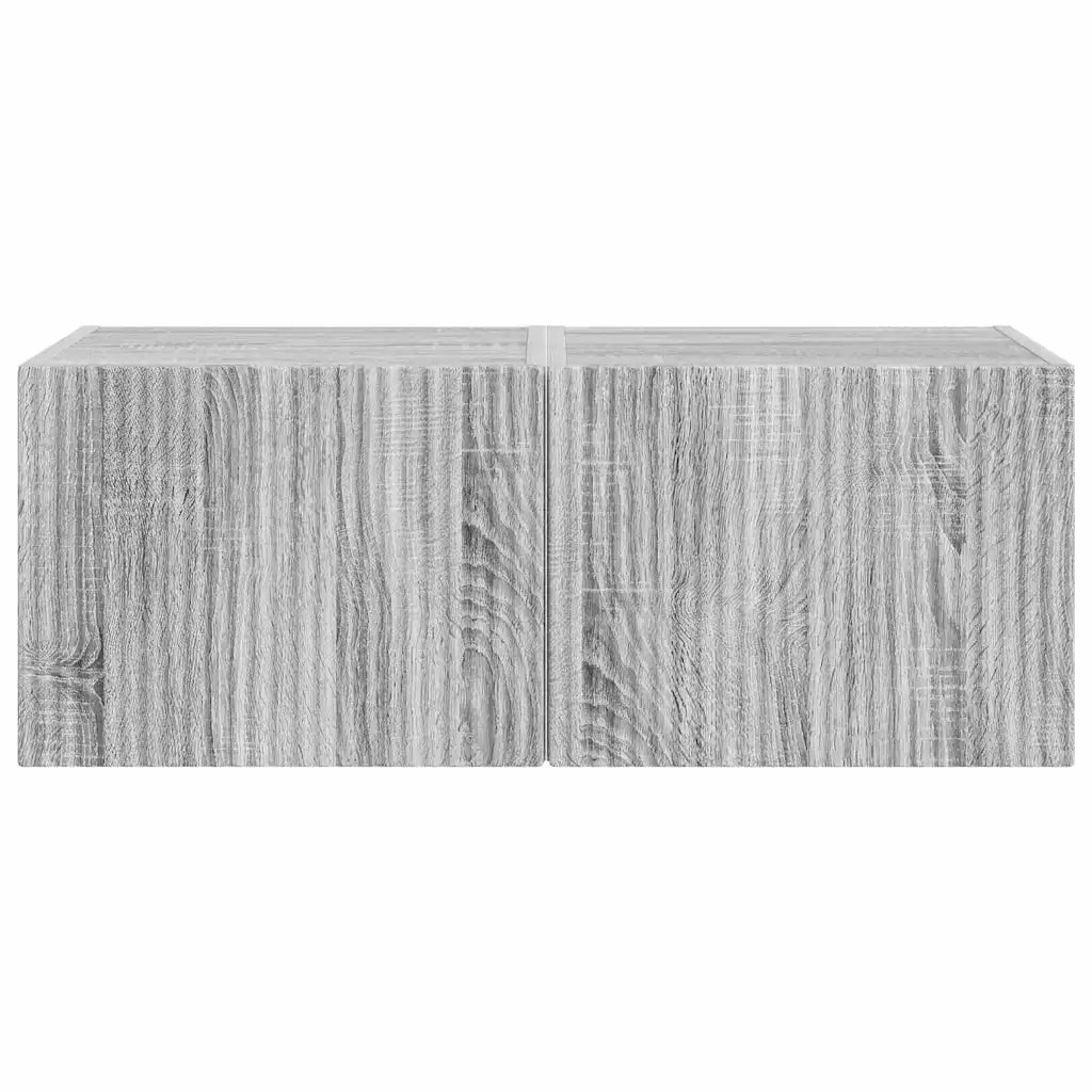 Mobile TV da parete 2 pcs Grigio Sonoma 39 x 31 x 29,5 cm 892182