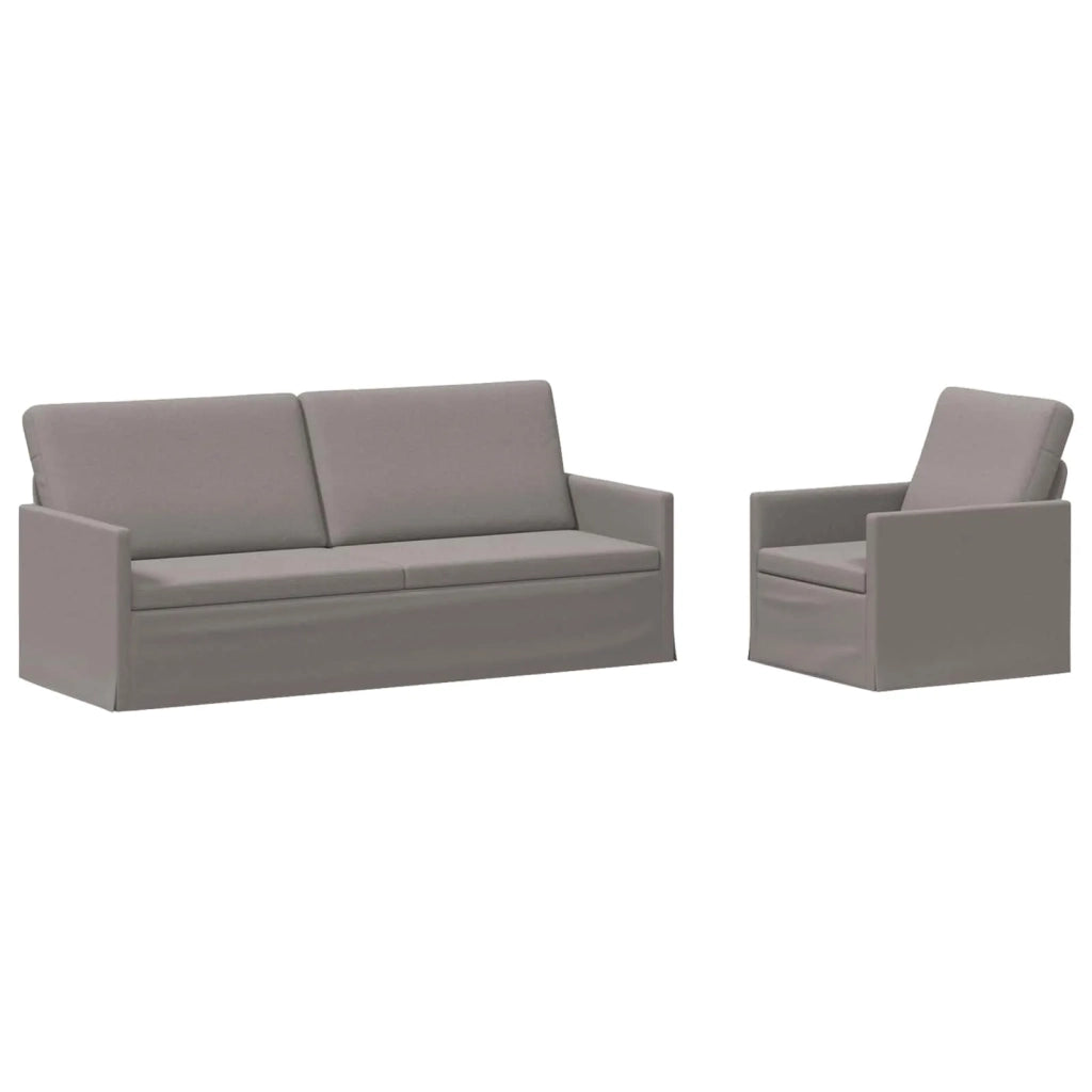 Set di divani 2 pcs Tortora Tessuto 3433168
