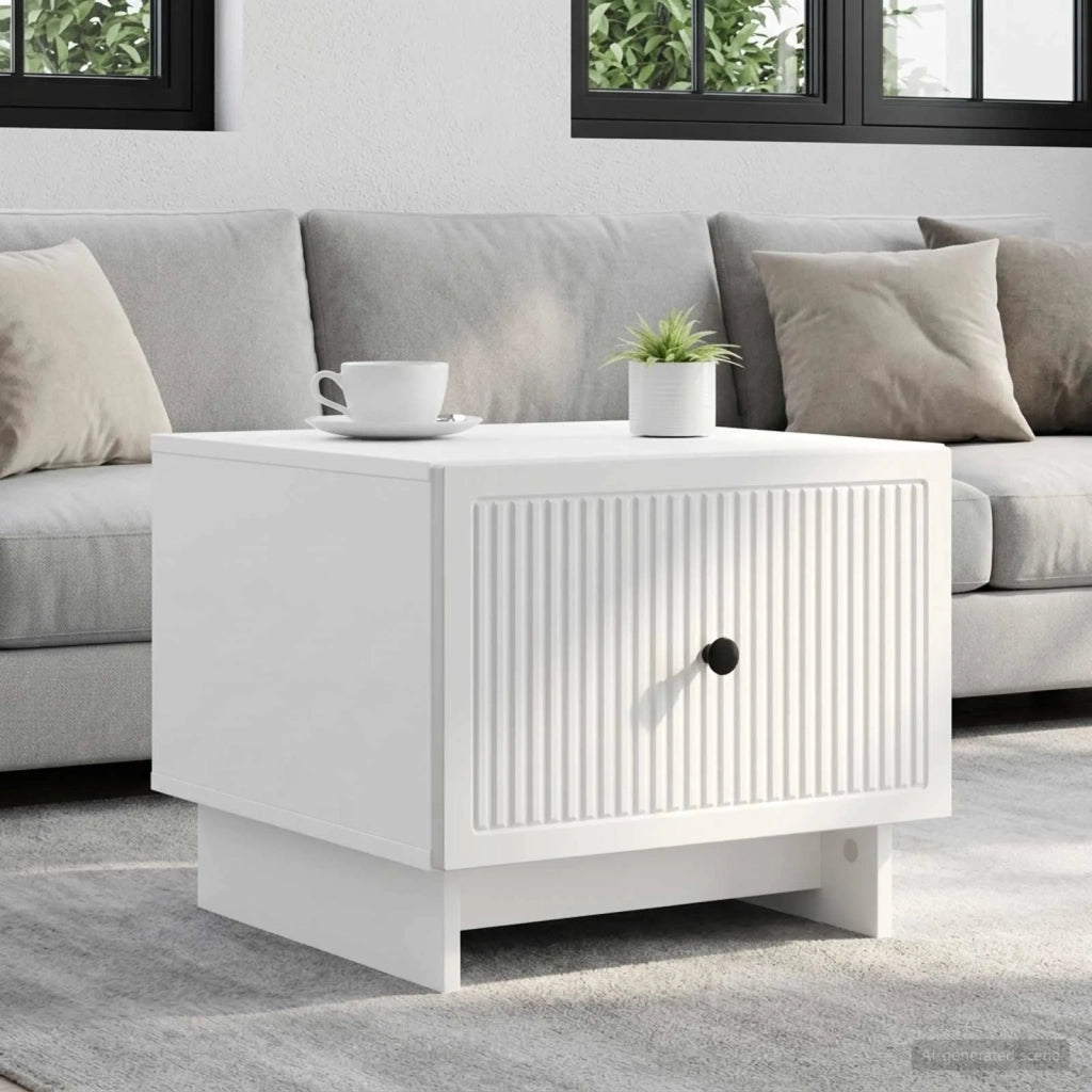 Tavolino da salotto Bianco 49 x 50 x 40 cm Legno ingegnerizzato 894045