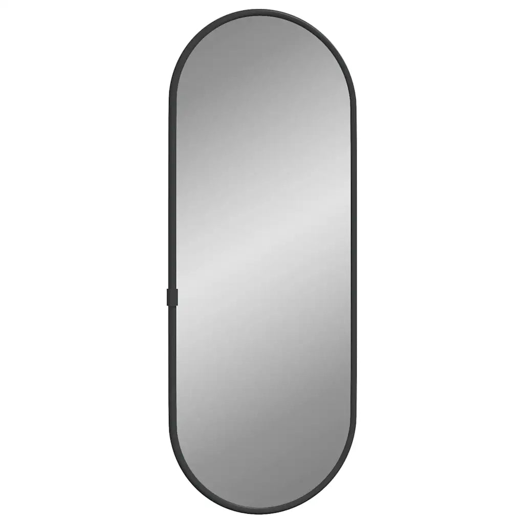 vidaXL Specchio da Parete Nero 40x15 cm Ovale