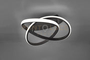 COURSE PLAFONIERA LED 18W · 1x 2400lm, 3000K SPIRALE ANTRACITE CON REGOLAZIONE INTENSITA' CON INTERRUTTORE D.45CM