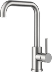 Kraan da bagno, miscelatore da cucina, 360° girevole con rubinetto in acciaio inossidabile per 1 foro con maniglione singolo