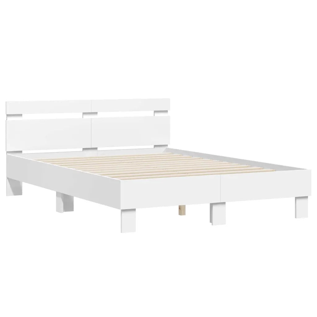 Struttura del letto Bianco 137 x 190 cm Legno multistrato 3402851