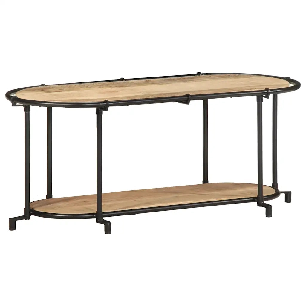 Mobile Porta TV-Mobile per TV-Credenza TV 100x42x40 cm in Massello di Mango Grezzo