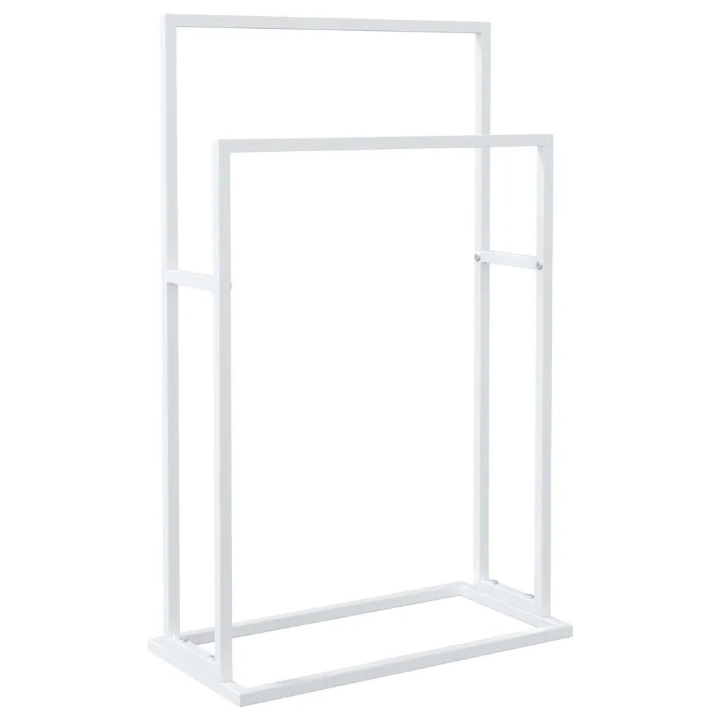 Portasciugamani Autoportante Bianco 48x24x78,5 cm in Ferro cod mxl 52758