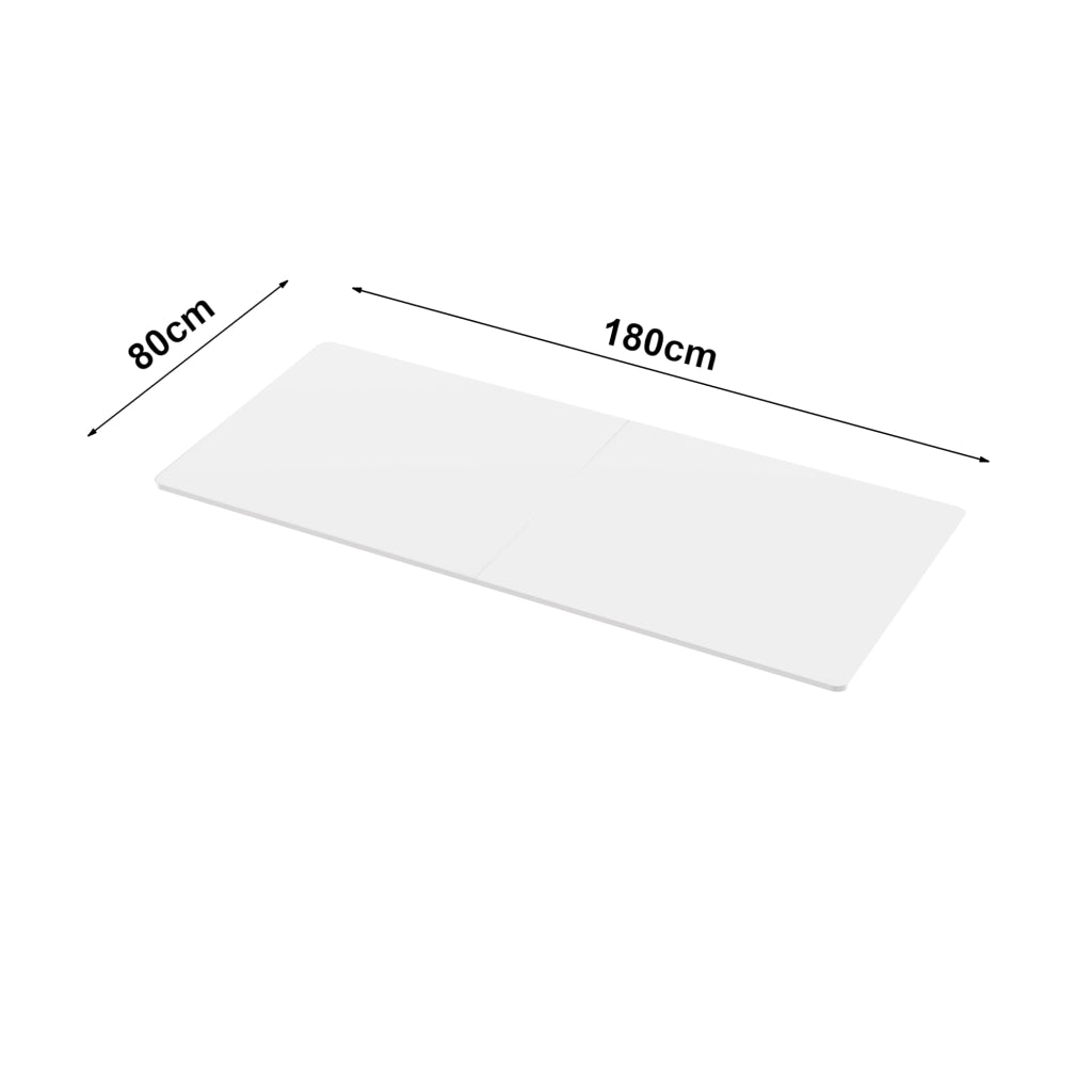 Piano per Tavolo Fai da te Kirkkonummi Rettangolare 180x80 cm Bianco pro.tec