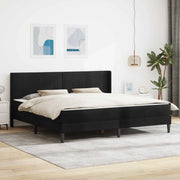 Struttura letto con materasso Nero 200 x 200 cm Velluto 3414889