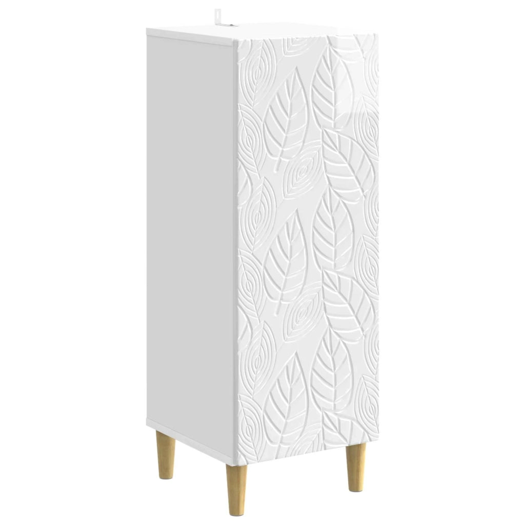 Credenza Bianco Lucido 33 x 34,5 x 90 cm Legno ingegnerizzato 895059