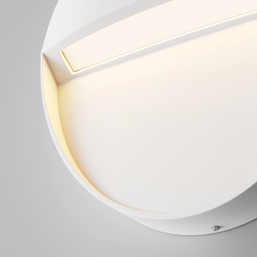 Segnapasso Da Esterno Moderna Mane Led Integrato 3W Alluminio Bianco Ip54