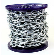 Trade Shop - Catena Di Sicurezza In Ferro Zincato Saldata Catene Genovese Bobina 1,5 Metri -