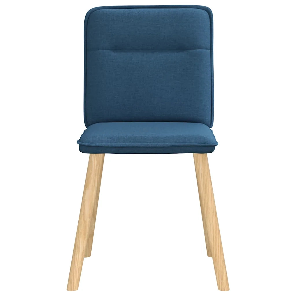Sedie da Pranzo 4 pz Blu in Tessuto 3315328