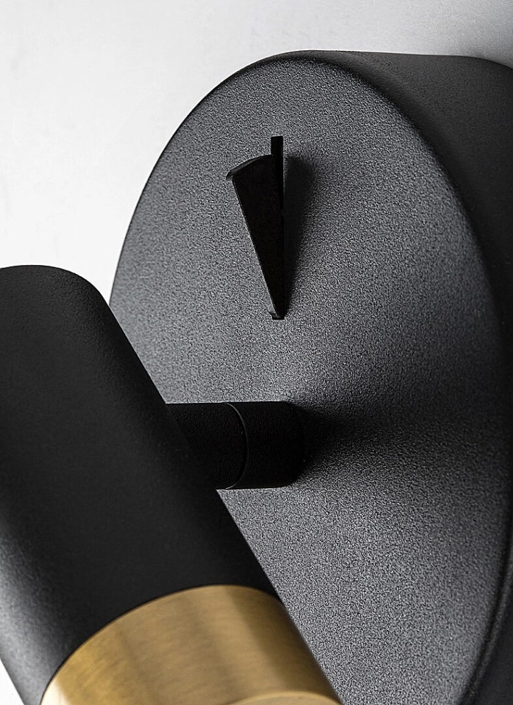 Applique industriale nero-oro LED 3W orientabile Rabalux