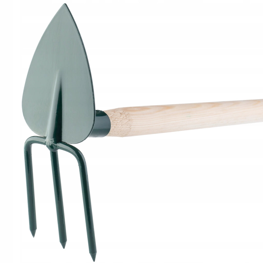 Zappa da giardino KADAX per scavare con forca da 7 cm e gancio da 83 cm