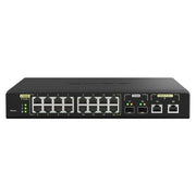 Qnap qsw-m2116p-2t2s switch di rete gestito l2 2.5g ethernet supporto power over ethernet (poe) nero