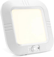 Lampada da soffitto interno/esterno - Lampada da soffitto LED - 180LM - Sensore fotoelettrico - Luce naturale - Sensore di movimento - Funziona con batterie - Adatto per armadio Hal Kelderkast
