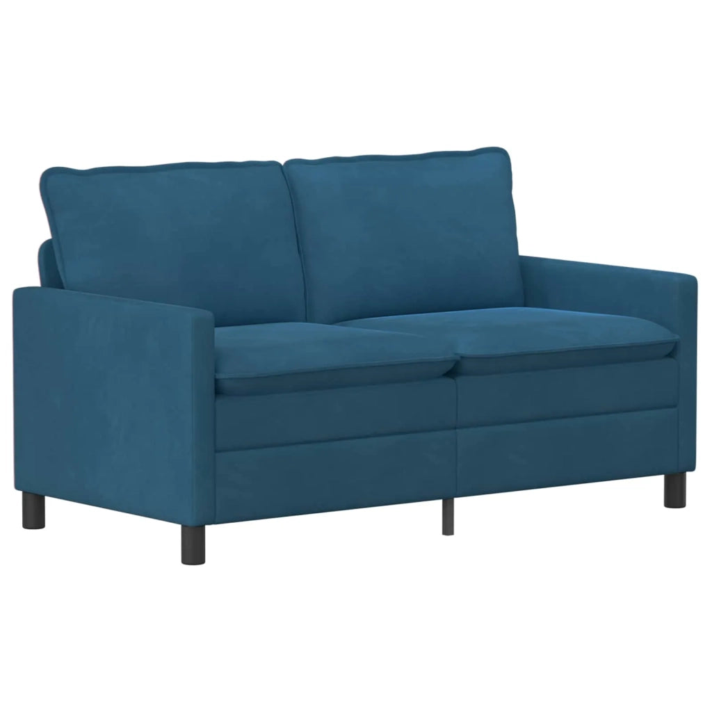 Set di divani 2 pcs Blu Velluto